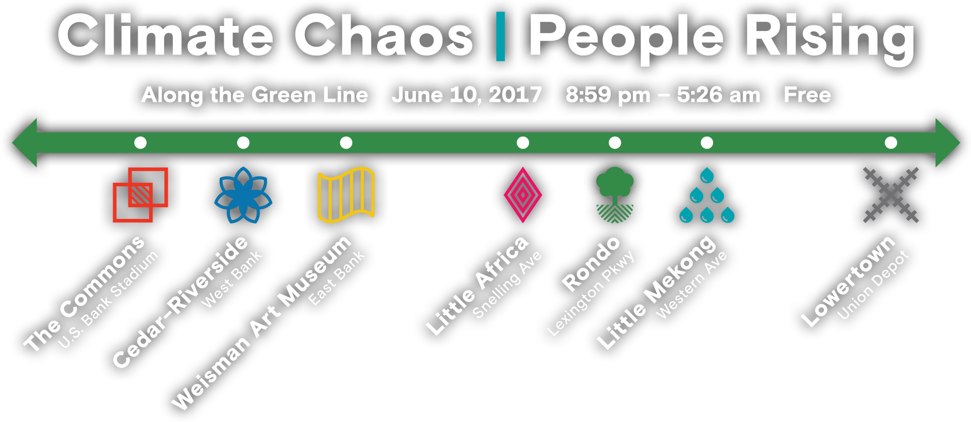 Climate Chaos | Climate Rising - 365 days, 2 nights, June 11, 2016 - June 10, 2017